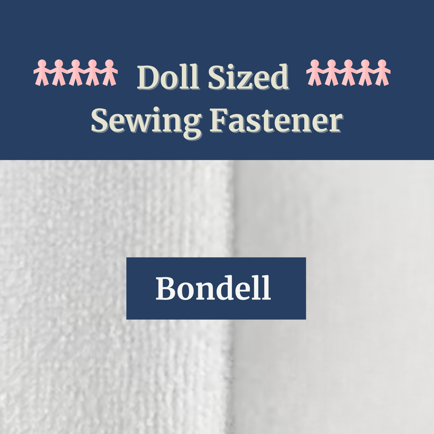 Doll Sized Sewing Fastener – Soft Silent Hook & Loop Fabric