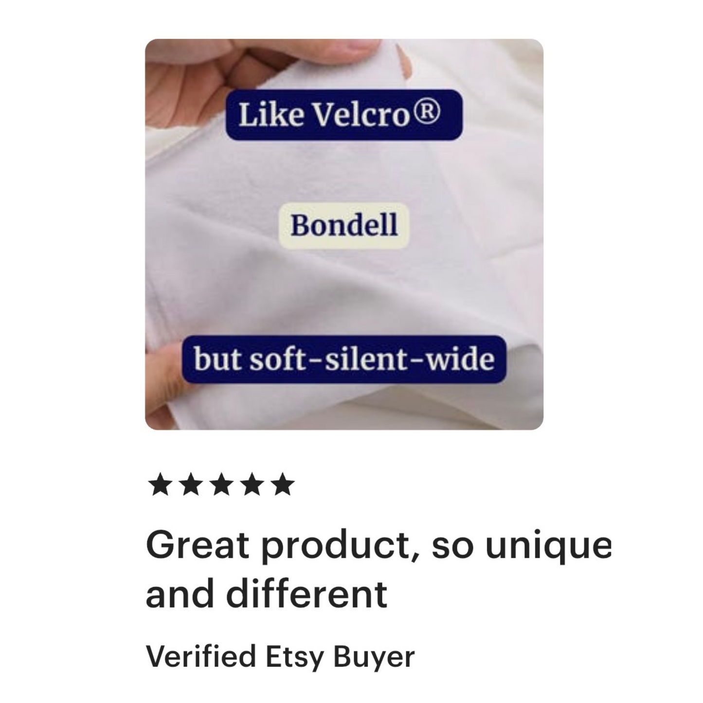 Bondell™ – Soft Hook & Loop Fabric Set (Silent, Sewable, Flexible)