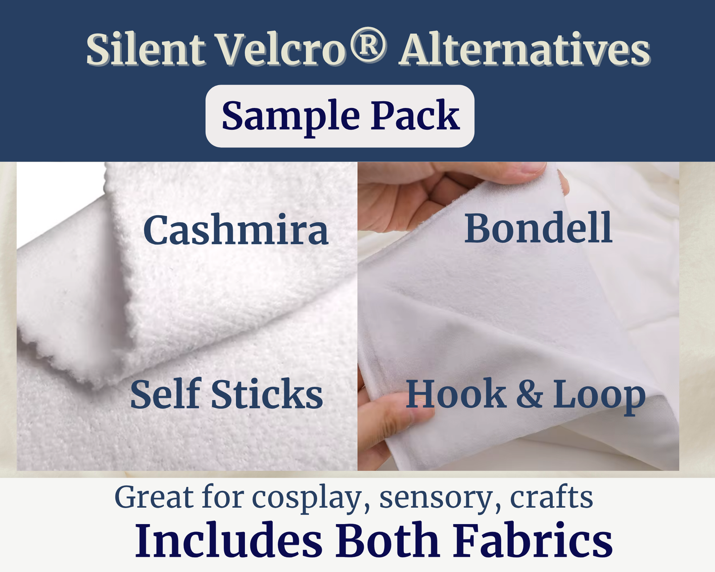 Sample & Save – 12"x12" Duo Self-Sticking Fabric Cashmira™ + Bondell™